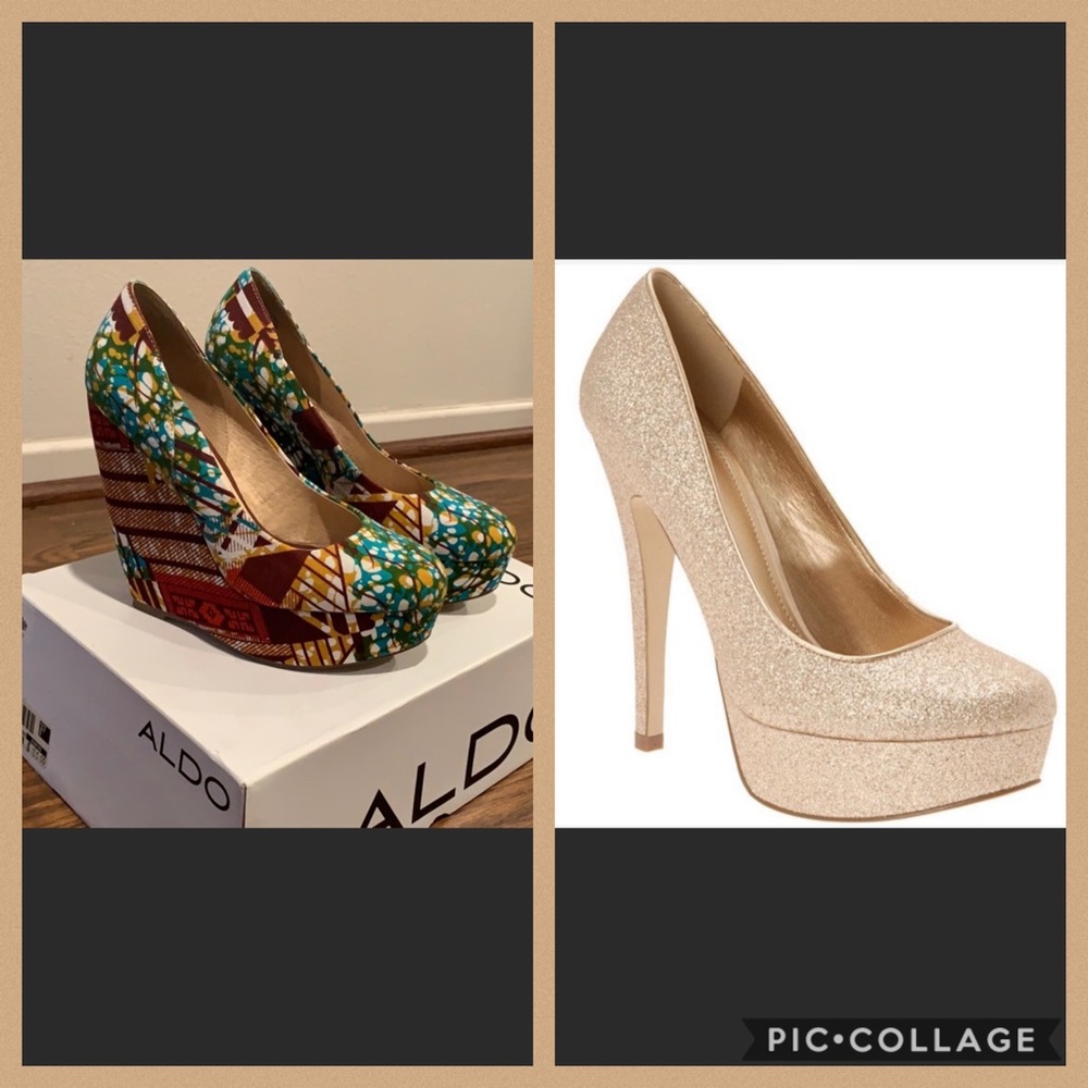 2 pairs ALDO heels